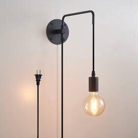Xd-w038 Anlampha Wall Lamp With Plug In Cord Swing Arm Sconces On Off Switch Me