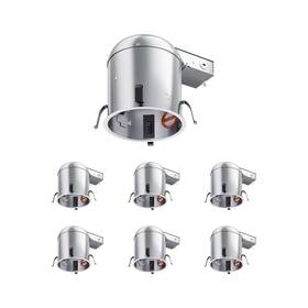 Hs06rte26gi03-6p Anyhome 6 Pack Inch Recessed Lighting Housing Remodel Can Light Ic Rated And