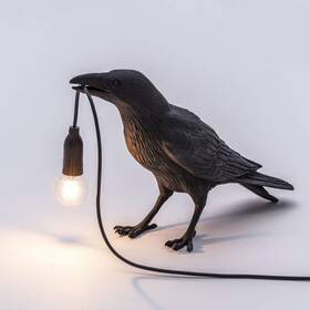 Aooxida 762965127597 Luluckly Raven Light Birds Table Lamps Bedroom Resin A Black Stand