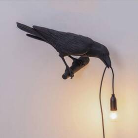 Aooxida 762965132126 Raven Light Birds Table Lamps Bedroom Resin Crow Desk Lamp Bedside Wall Sc