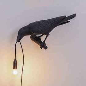 Aooxida 762965659654 Wall Sconce Lighting Office Decor Crow Desk Lamp D Black Right