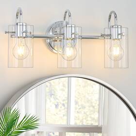 Fl-3dcwl-01 Apenath 3 Lights Vanity Light Polished Chrome Bathroom Wall Fixture