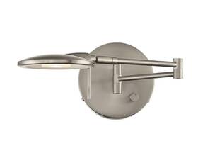 225870107 Arnsberg Dessau Turbo 1 Light Satin Nickel 13 Watt 6 In New