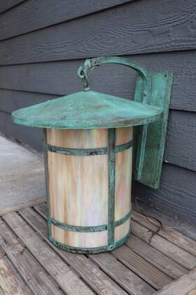 Bb-17l Arroyo Craftsman Huge Berkeley Wall Sconce Light Verdigris Fixture