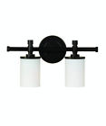 Ac5702 Artcraft Melody Vanity Two Bronze Lighting -oiled - Light Bath Rubbed