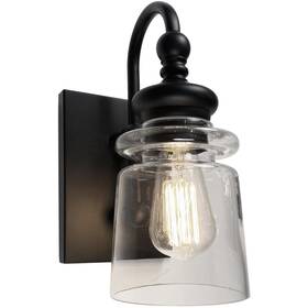 Ac11591bk Artcraft Lighting Castara Bathroom Vanity Light Black And Brass