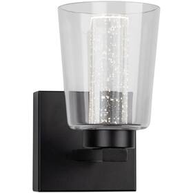 Ac7351bk Artcraft Lighting Dalton Led 4.25 Inch Black Bathroom Sconce Wall Light