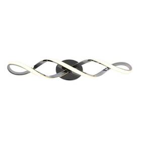 Artika 846979030989 Swirl 27 Inch 1-light Chrome Modern Integrated Led Vanity Light Bar For Bathroom