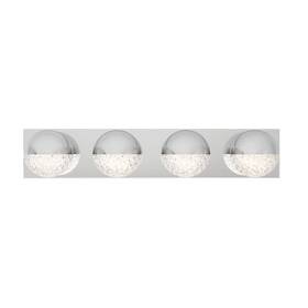 Artika 846979035441 Carat 27 Inch 4-light Chrome Modern Integrated Led Vanity Light Bar For Bathroom