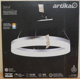 Rg25wc-sl Artika 846979038749 New Open Box - Optical Pendant Led 20 Inch Diameter Fixture Silver Rg25wc-sl Artika 846979038749 New Open Box - Optical Pendant Led 20 Inch Diameter Fixture Silver