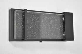 Out-sk-c1bl Artika Outdoor Wall Light Black Led Bubble Glass Modern Wet Location 10w Ip44