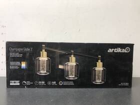 Van3-cg5c-hd2bg Artika Champagne Globe 26 Inch Vanity Light Bar With Bubble Glass