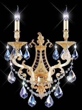 St07069w-1222g-as Artistry Wall Sconce Asfour Crystal Gold Foyer Dining Room Bathroom Bedroom Light Fixture