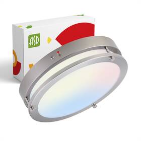 A-dr-mv-14d21cc-em-n Asd Led 14 Inch Round Flush Mount Light Fixture 21w 1860lm 3000k-5000k 100-