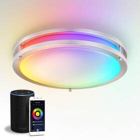 A-dr16d24s-rgbw-n Asd Led 16 Inch Round Flush Mount Lighting Close To Ceiling Light Fixture Smar