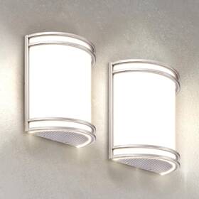 A-lws-11-d15cc-nk Asd 2 Led Indoor Wall Mount Light Fixture - 10 Inch Modern Interior Brushed Nickel