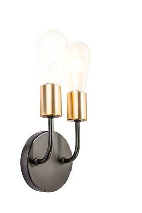62727-50-2 Aspen Creative 840319803608 2 Lights Indoor Wall Fixture 4-3/4 Inch W X 7-5/8 H 3-1/8 E 2-t