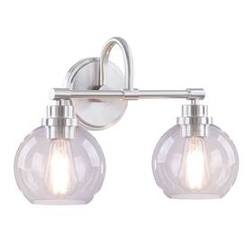 62314 Aspen Creative Corporation 810103381636 Bathroom Vanity 2 Lights Fixture 16-1/2 Inch W X 11 H 7-