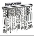 85310w-pc Asr-5w-pc Dainolite Ltd Bohemian Light Sconce In Polished Chrome With Clear 85310w-pc Asr-5w-pc Dainolite Ltd Bohemian Light Sconce In Polished Chrome With Clear
