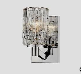 1931-1s-ch Aubrey 9 Inch Tall Bathroom Sconce