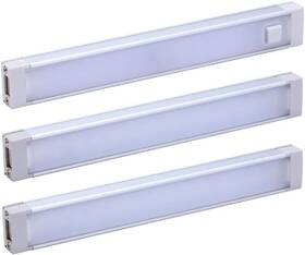 Leduc6-3ck Autokay Led Under Cabinet Lighting Kit Cool White Stick Up Design 3-bars 6 Inch Each