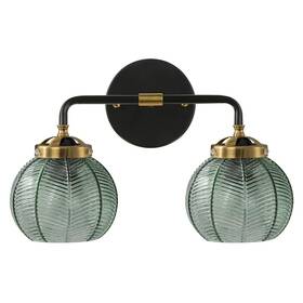 Auw0017 Auwieou 2 Light Black Bathroom Vanity Vintage Wall Sconce Glass Lig Auw0017 Auwieou 2 Light Black Bathroom Vanity Vintage Wall Sconce Glass Lig