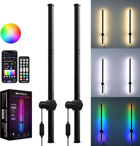 Spl-fll001 Auxturplus 42 Inches Rgbcw Led Wall Sconces Set Of Two With Remote 168 Color Modes Dimm