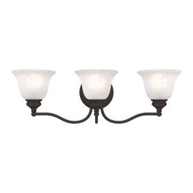 Hd30862 Aviance Lighting Woodside 24 Inch 3-light Bronze Vanity1-light With Alabaster