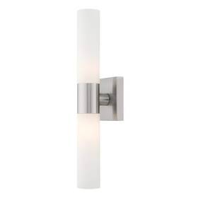 Hd39582 Aviance Lighting Aspen 2 Light Brushed Nickel Ada Bath Vanity