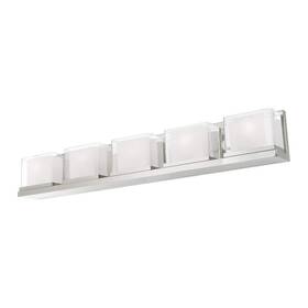 Hd62337 Aviance Lighting Burkhart 42 Inch 5-light Polished Chrome Vanity Light With Satin