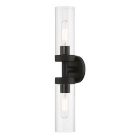 Hd85190 Aviance Lighting Hastings 19.25 Inch 2-light Black Ada Vanity Light With Clear