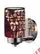 Aw14240 Dale Tiffany New Wall Sconce Windslow Brushed Nickel Hand-blown Art Glas