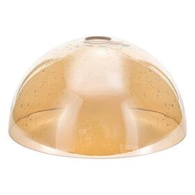 Ez-30008 Aywynn Bowl Amber Seeded Bubble Effect Glass Lamp Shade Replacement Globe Cover For