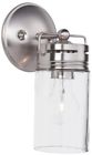 B10063 Allen Roth Vallymede Brushed Nickel Cylinder Vanity Light