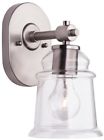 B10076 Allen Roth Winsbrell Brushed Nickel Bell Vanity Light
