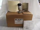B18860845802 Blauet Berilio Wall Satin Nickle Pleated Ivory Drum Shade Uno