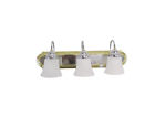 B203chb-g188 Designers Fountain Polished Brass And Chrome With Alabaster Swirl Glass