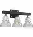 B3963 Menlo Park Troy Lighting Bath Bronze Tones Historic Pressed Clear Glass 782042844568