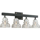B3964 Vanity Bathroom Glass Insulato Park Troy Menlo 4 Light Lighting B3964 Vanity Bathroom Glass Insulato Park Troy Menlo 4 Light Lighting