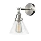 B8837bu-bn Claxy Ecopower Industrial Antique Glass Wall Sconces Brushed 695640506236