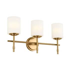 147-bel-4964867 Bailey Street Home 3 Light Bath Bracket In Traditional Style-11.5 Inches Tall And 23.25