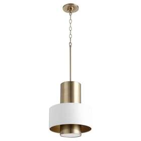 183-bel-4350517 Bailey Street Home 1 Light Cylinder And Drum Pendant In Soft Contemporary Style - 12 Inches Wide By