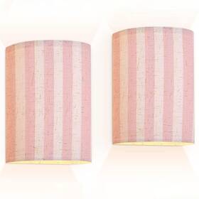Baistsaeler 164174870280 Wall Sconces Set Of Two Battery Operated Pink Pattern 9.8 Inch X6.7 X5.9 Multi9
