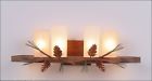 A37720ts-04 Bath Decor A37720 Rustic Cone Up Usa Light Vanity Lodge Pine