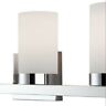 1476062 Bath Room 4 Bulb Vanity Light Mirror Front Wall Lamp Opal Glass Shade Chrome New