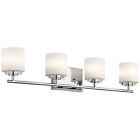 45503ch Bathroom 4-bulb Hara Chrome Kichler Fixture Lighting 31 Wide "