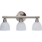 320303 Bathroom Gu24 Vanity Brushed 000k Prices Bulbs - Nickel . Light 13w 3 Fixture