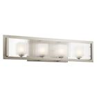 45444ni Bathroom Nickel Brushed Lighting Rigate " Kichler Fixture 4-bulb 29.75 45444ni Bathroom Nickel Brushed Lighting Rigate " Kichler Fixture 4-bulb 29.75