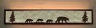 Bathroom Rustic Black-white Fixture-bear-steel- Lighting Mica Valance