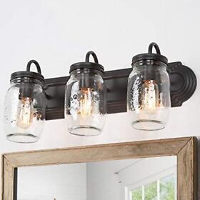 Bathroom Vanity Light Fixtures Farmhouse Lighting Mason Jar Lights